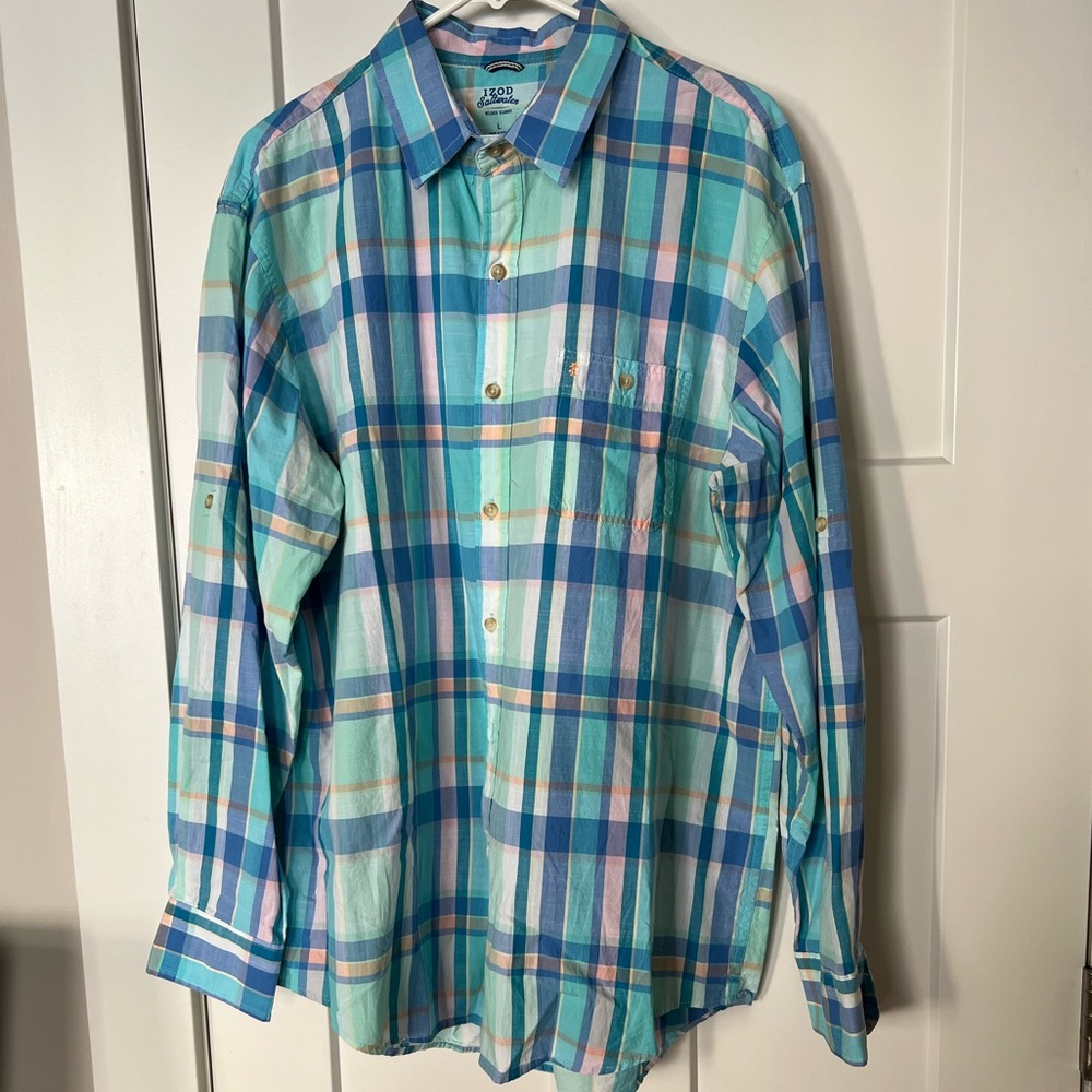 Izod Saltwater Relaxed Classics Long Sleeve L